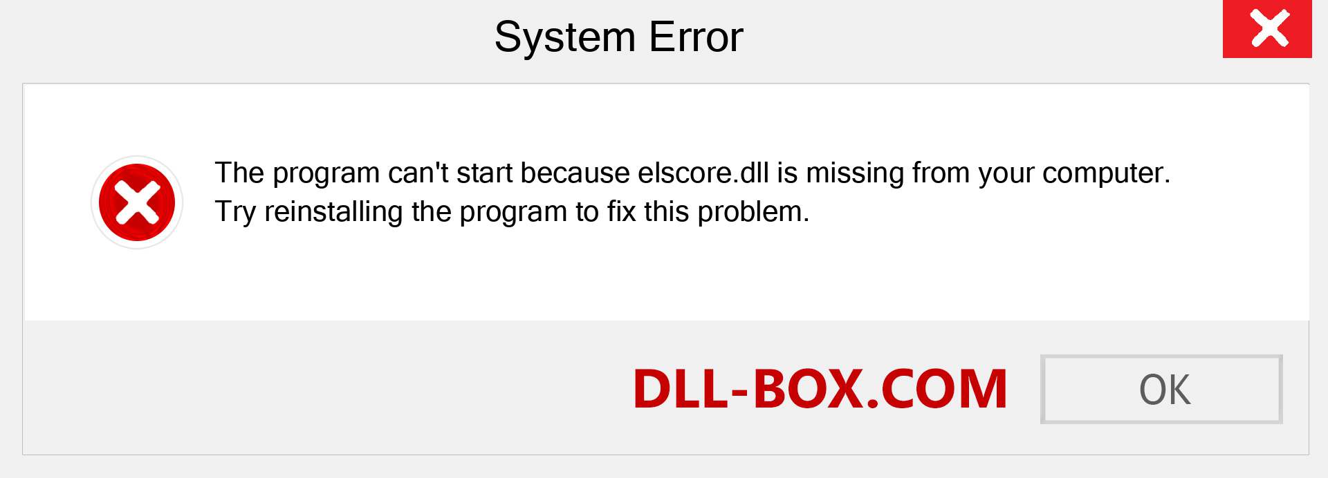  elscore.dll file is missing?. Download for Windows 7, 8, 10 - Fix  elscore dll Missing Error on Windows, photos, images